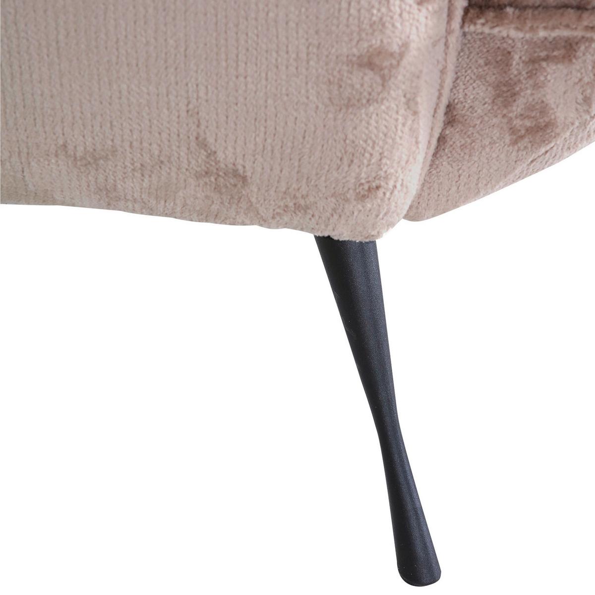 Ohrensessel Lorris - Beige/Schwarz, KONVENTIONELL, Textil (83/110/92cm) - MID.YOU