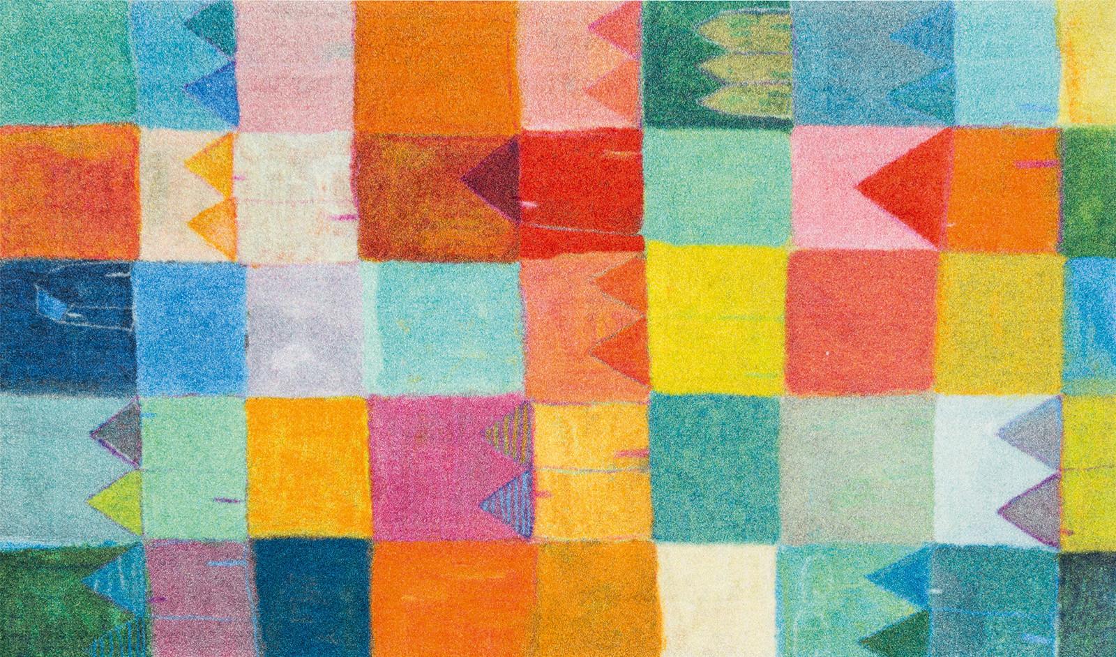 Fußmatte Sonnenstadt 70x120 cm Rutschfest - Multicolor, Basics, Textil (70/120cm) - Esposa