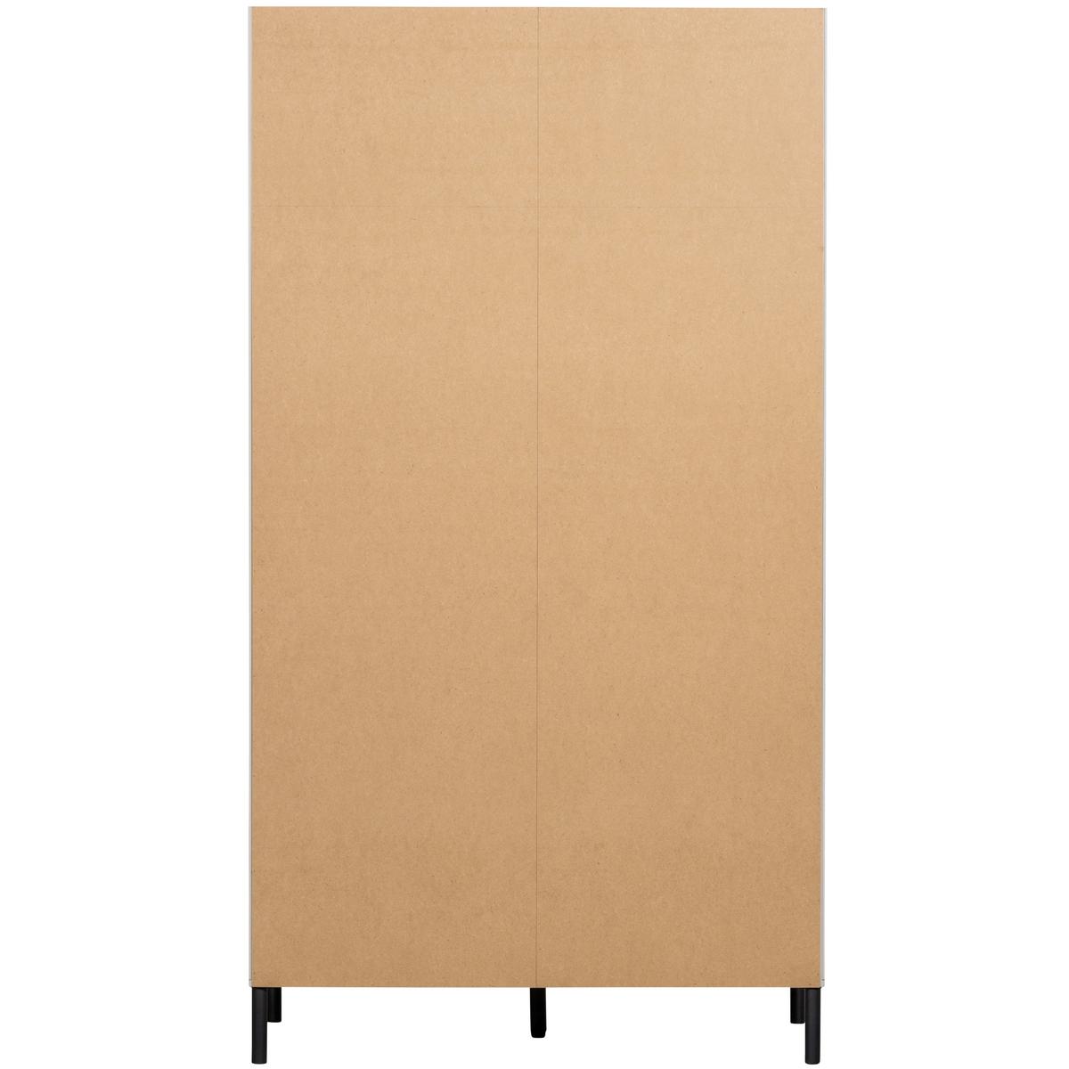DREHTÜRENSCHRANK Xina Grau B: 110cm - Grau, Basics, Holz (110/202/58cm) - MID.YOU