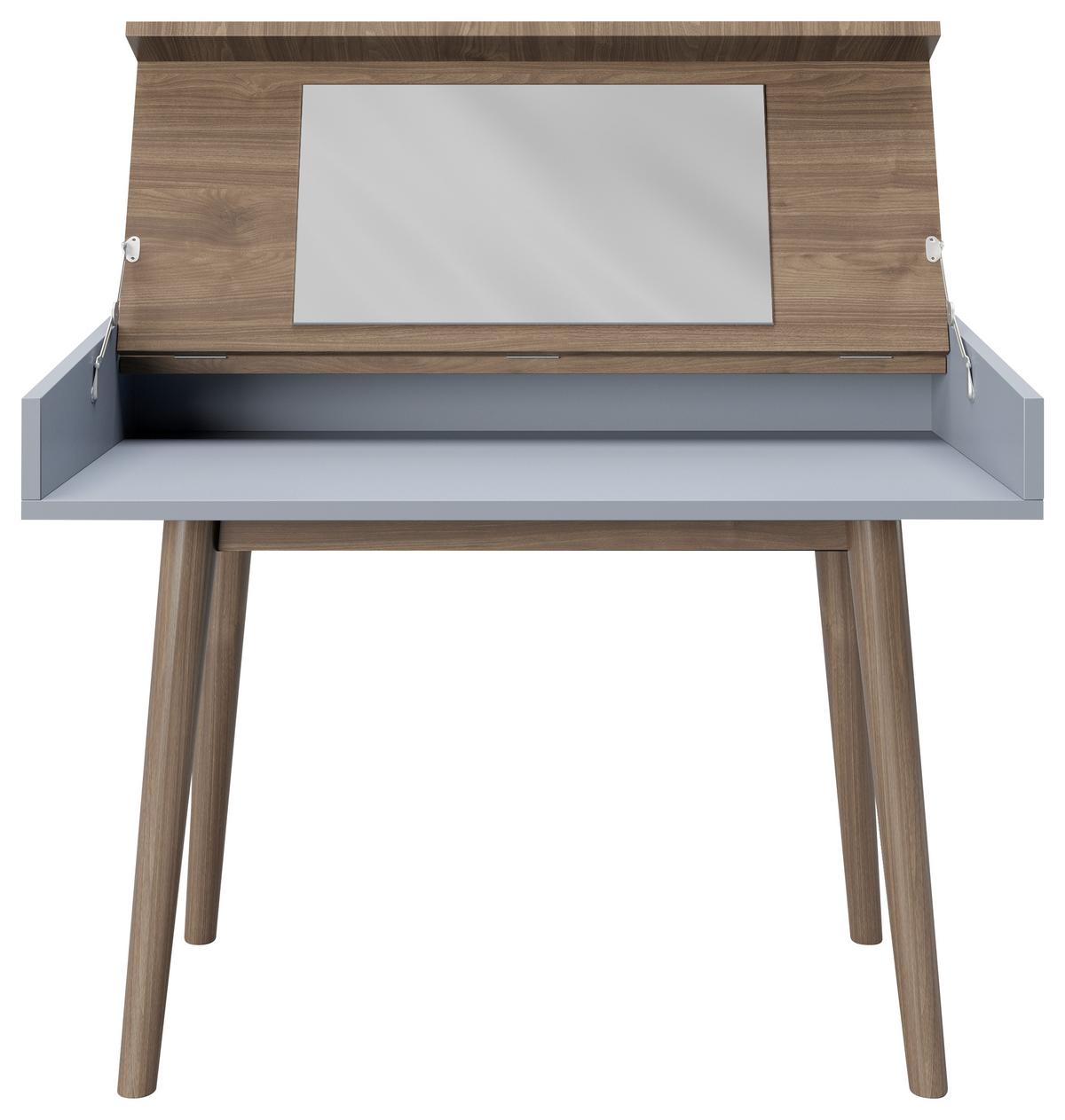 Schminktisch Henriette Nussbaumfarben B: 100 cm - Nussbaumfarben, KONVENTIONELL, Holzwerkstoff (100/75/50cm) - Playboy