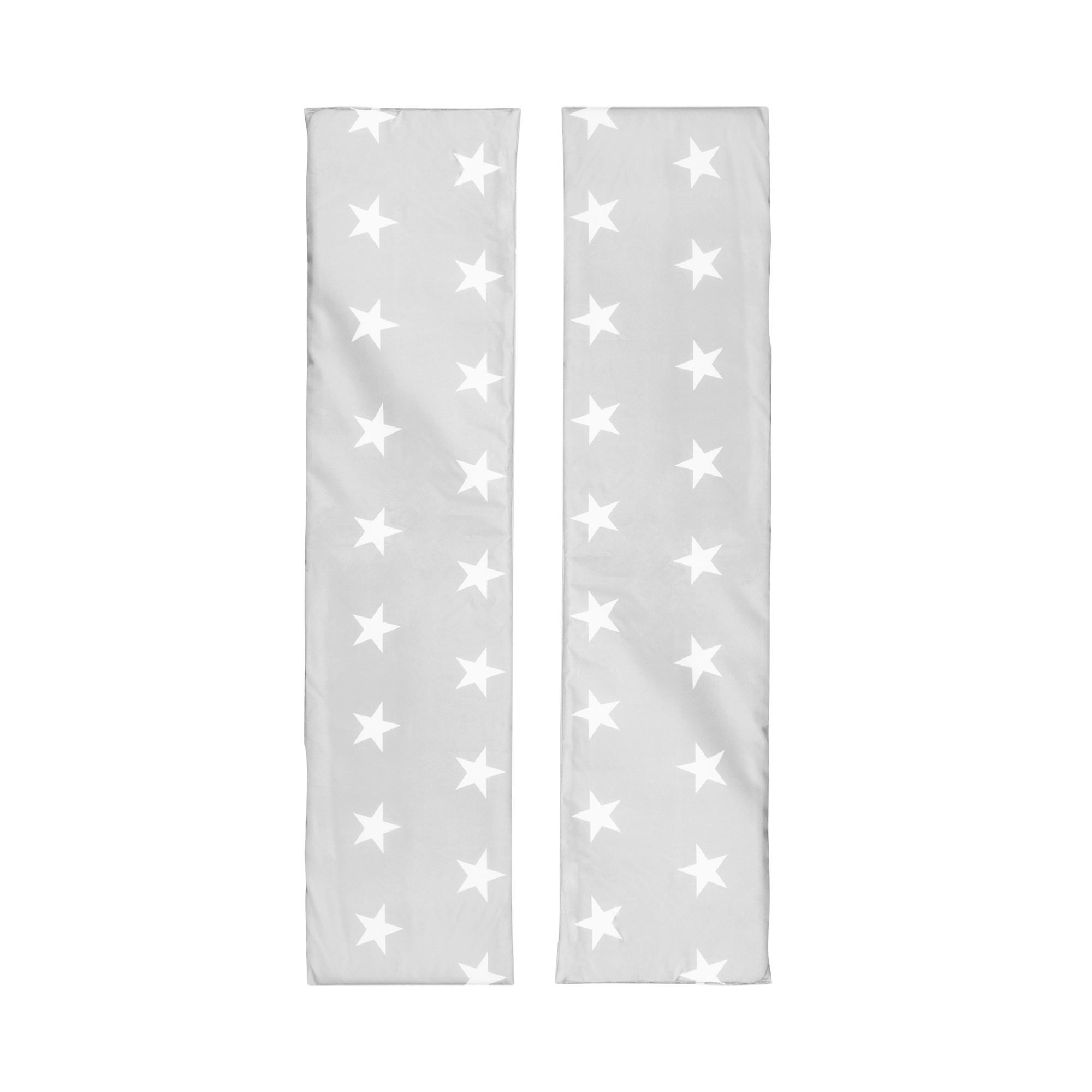 Sitzkissenset  'Little Stars' grau, 2-teilig. Gummizug - Basics, Textil (108/2,5/20cm)