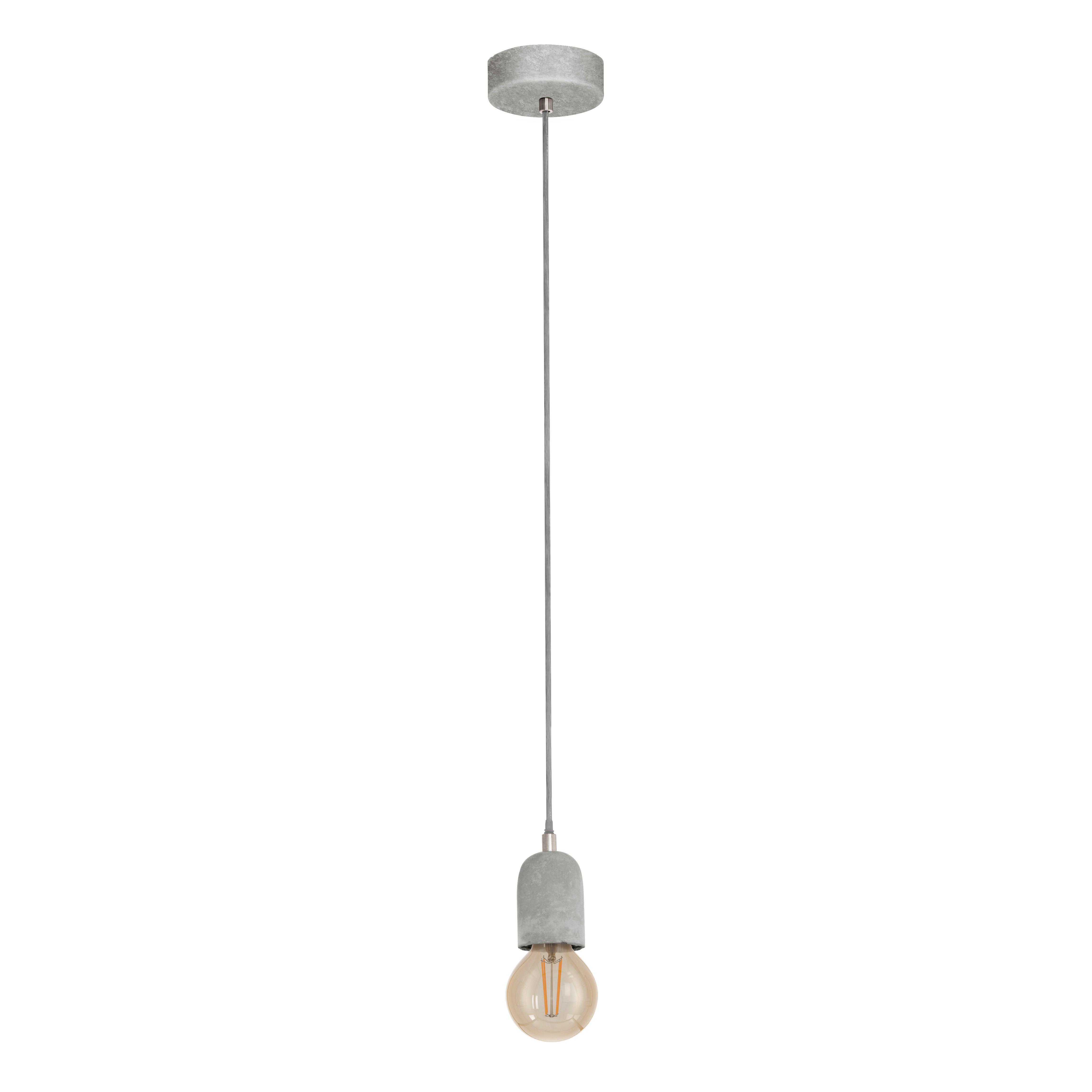 Hängeleuchte 95522*silvares - Grau, Basics, Metall (11/110cm) - Eglo