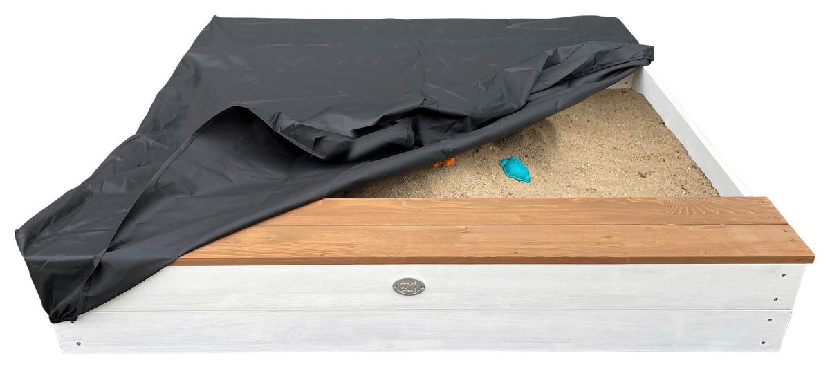 Sandkasten A031.016.01 - Braun/Weiß, KONVENTIONELL, Holz (117/18,7/119cm) - Ambia Garden