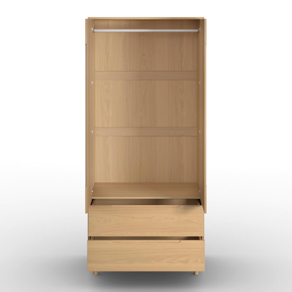 Šatníková skriňa MARLO š. cca 100 cm, dekor dub - farba duba, Modern, drevo/kompozitné drevo (100/223/60cm) - Bessagi Home