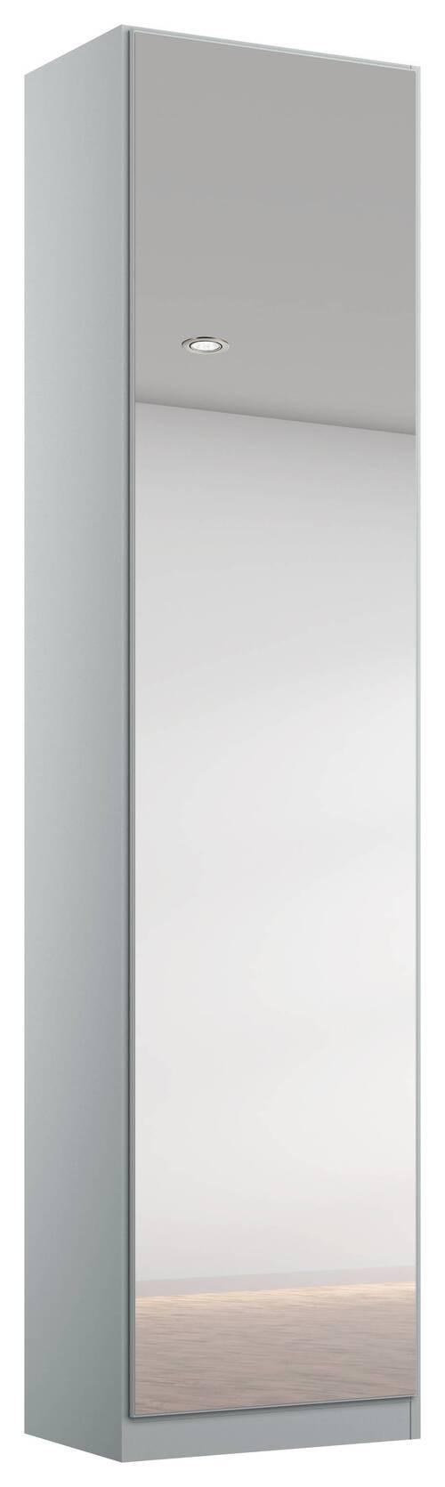 Drehtürenschrank Mit Spiegel 47 cm Alabama, Seidengrau