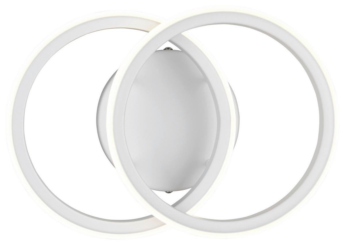 Led-deckenleuchte, 4000k Denise - Weiß, Basics, Kunststoff/Metall (26,5/18,5/10,5cm) - Luca Bessoni