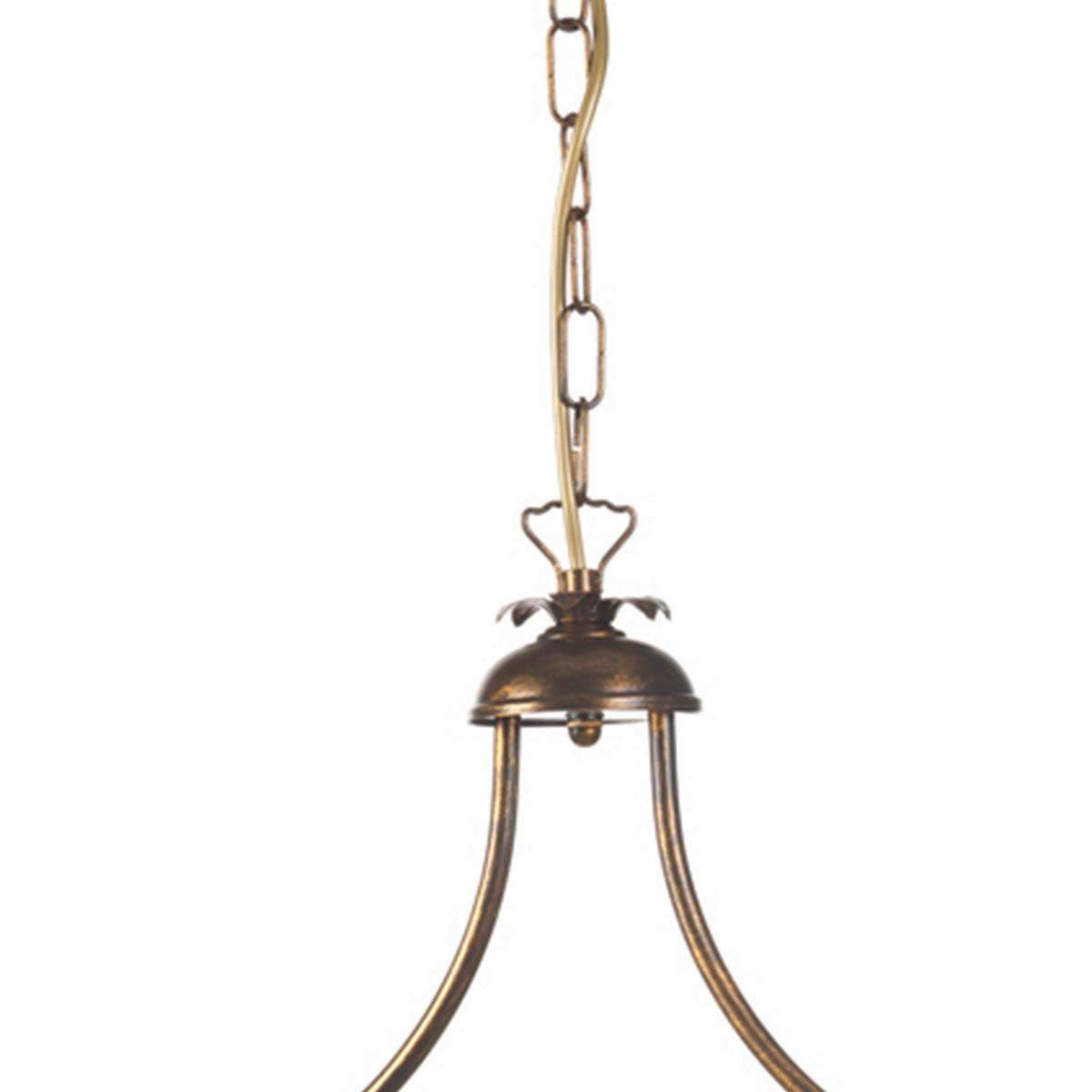 Hängeleuchte Corinne Braun L: 85 cm - Braun, Basics, Metall (85/30/110cm)