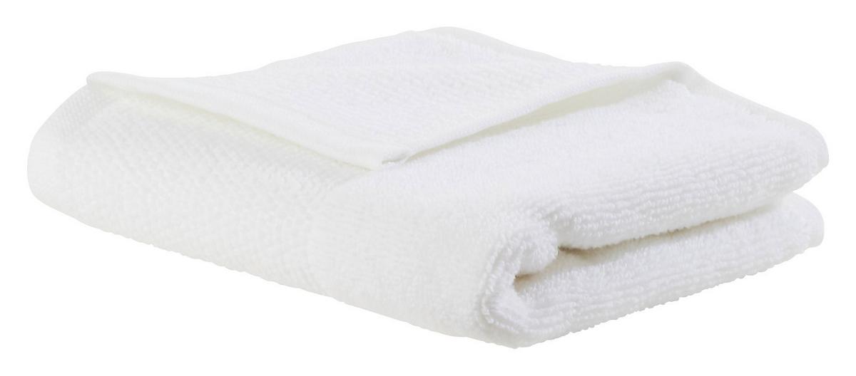 RUČNÍK PRO HOSTY Olivia, 30/50cm, bílá - bílá, Konvenční, textil (30/50cm) - Premium Living