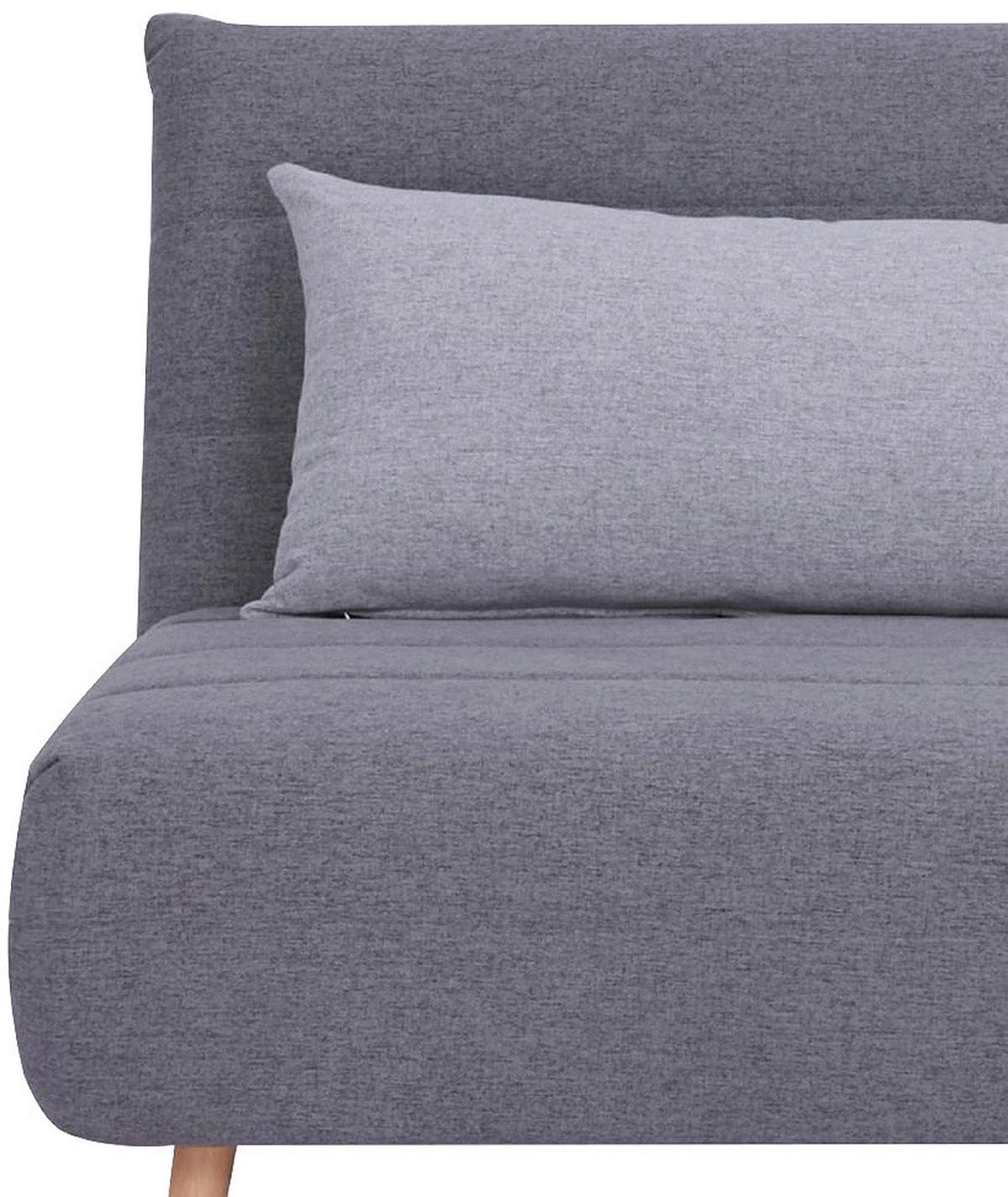 Kanapéágy "simon" Simon - világosszürke/sötétszürke, Modern, textil (125/84/91cm) - Ondega