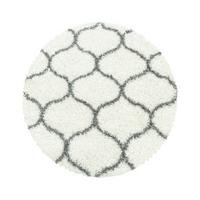 Webteppich Creme Naturfaser Salsa Ø 80 cm - Creme, Design, Textil (80cm)