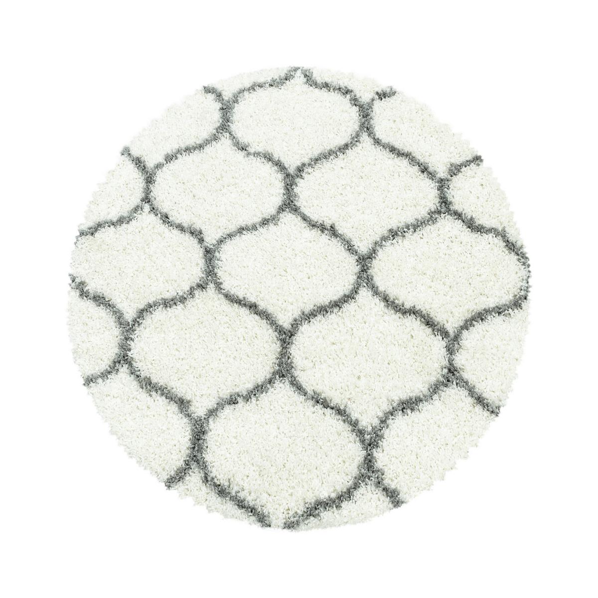 Webteppich Creme Naturfaser Salsa Ø 80 cm - Creme, Design, Textil (80cm)