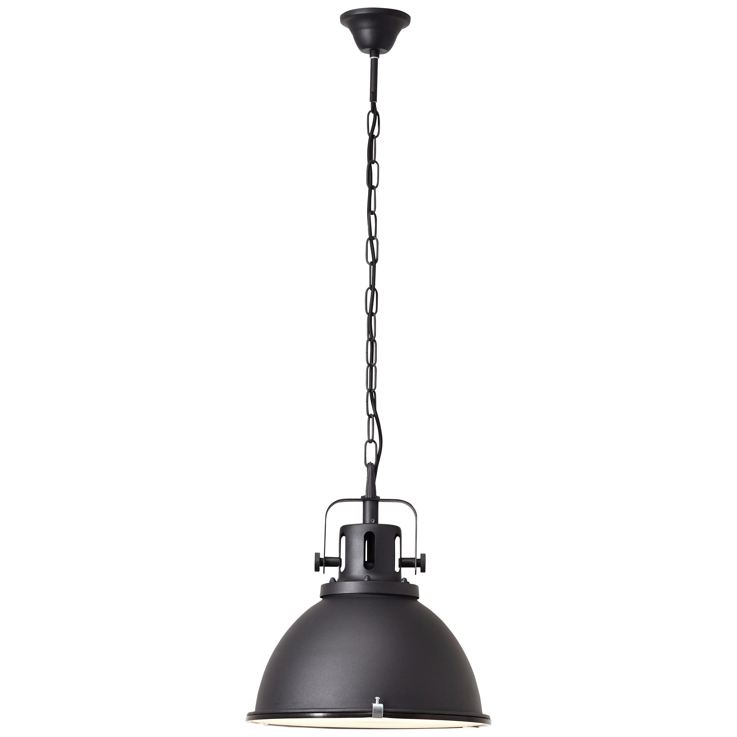 Hängeleuchte Jesper Glas H: 133 cm 1-Flammig, Schwarz