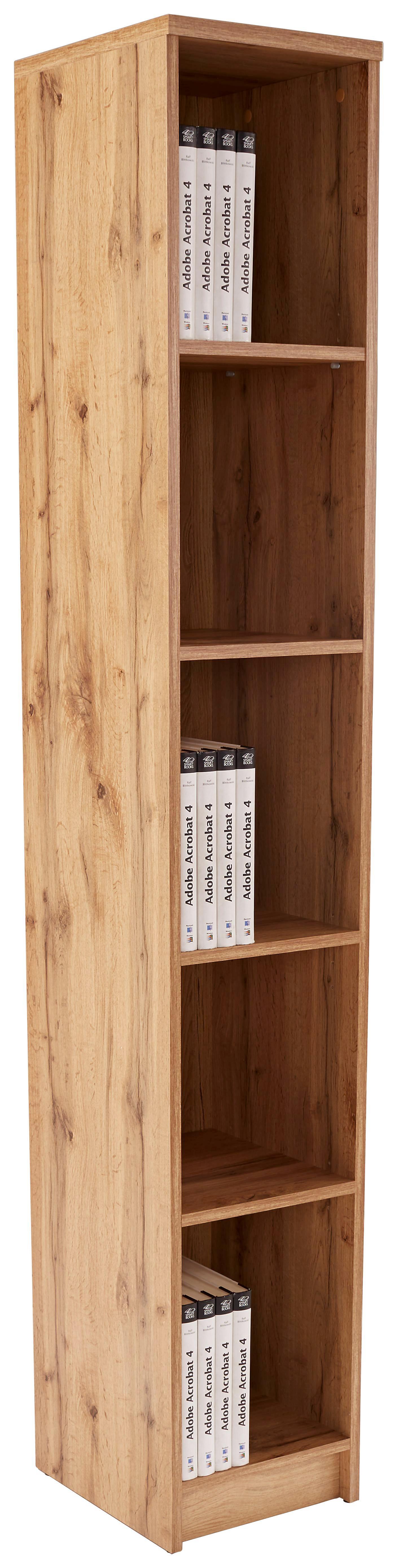 Polc 4-you New Yur06 - Tölgyfa, modern, Faalapú anyag (30/189,5/34,6cm)