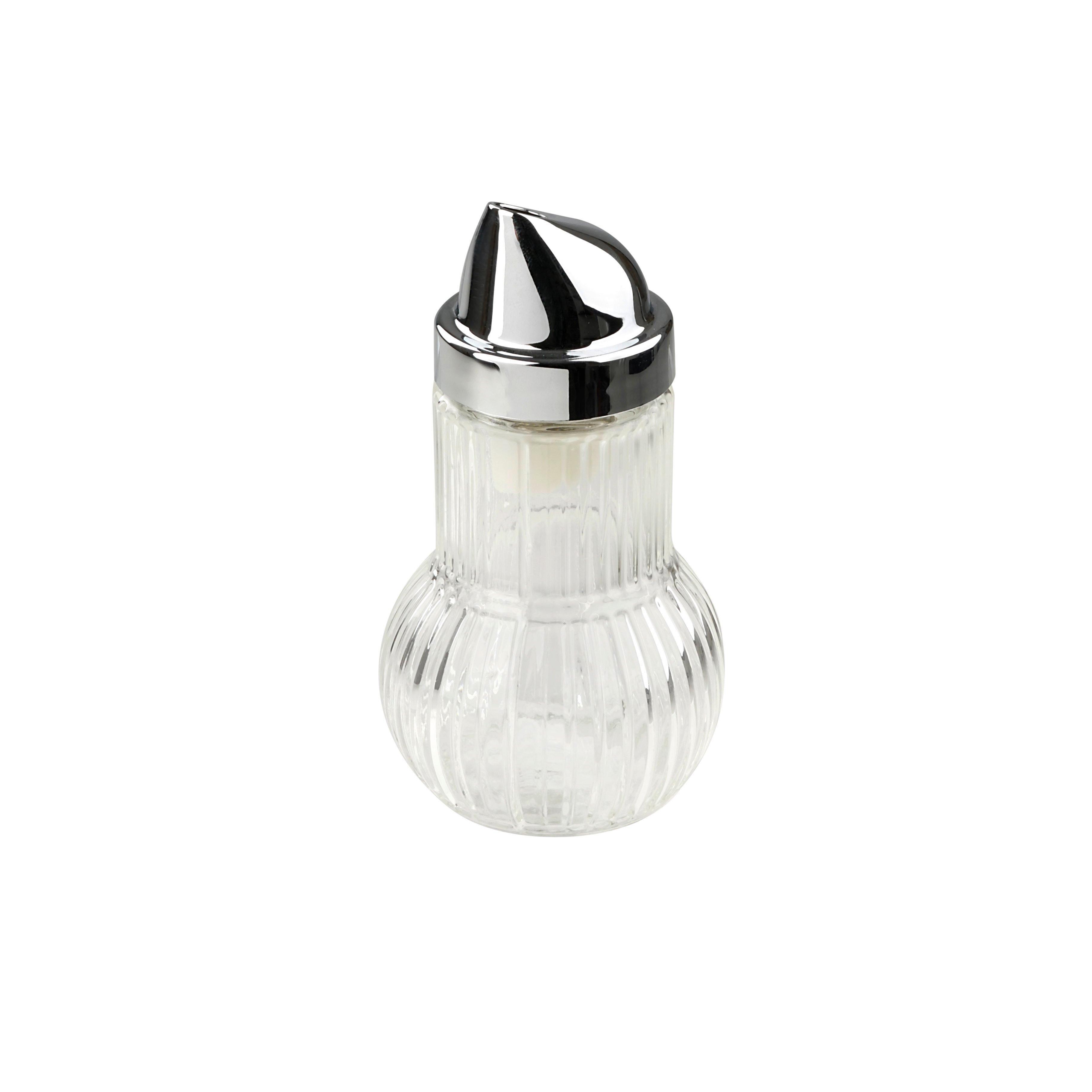 CUKORNIČKA SUGAR - priehľadné/strieborná, plast/sklo (160ml)