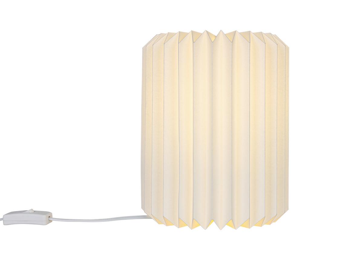 STOLNÁ LAMPA OLGA - biela, Modern, plast/papier (20/20/25cm) - Mömax