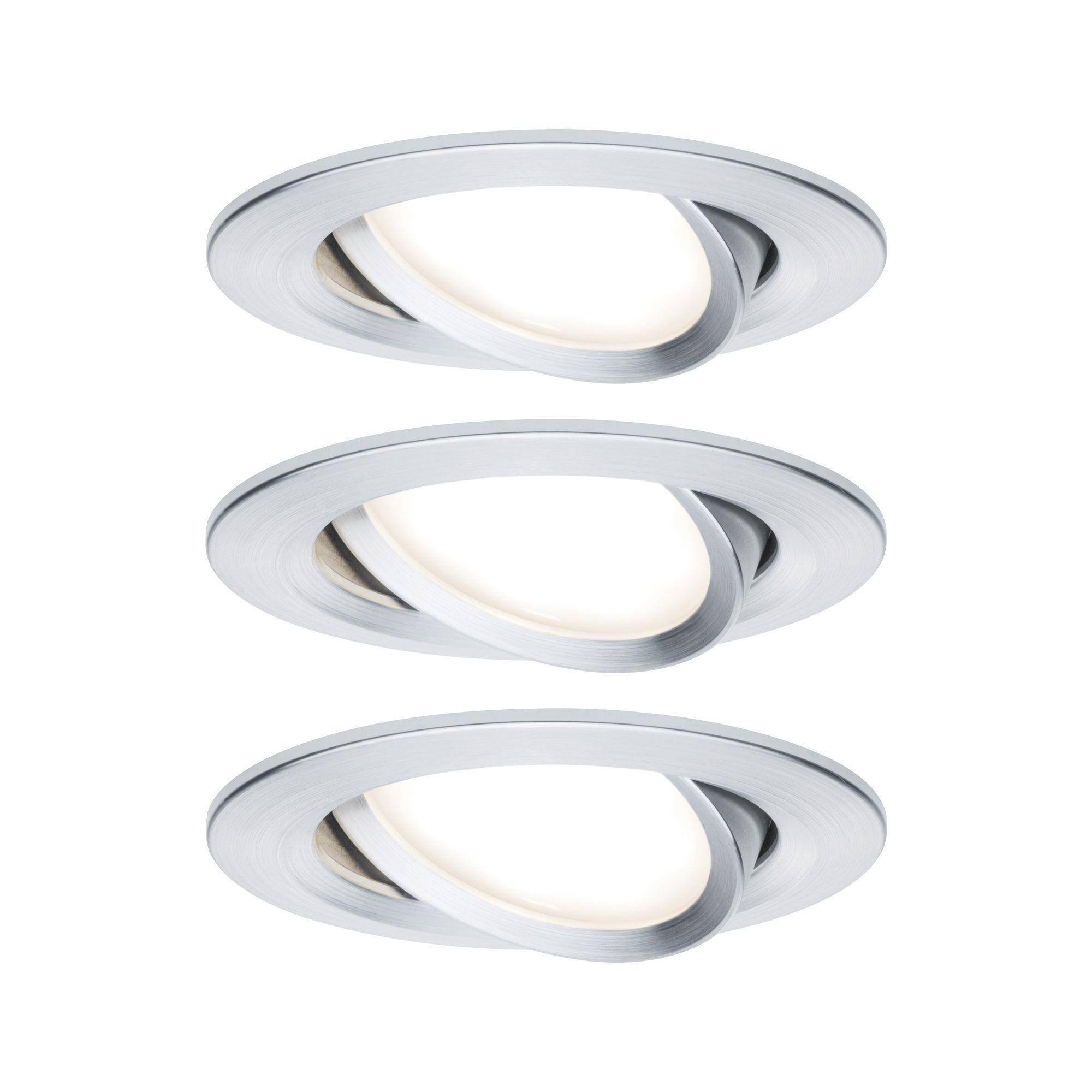 Deckenleuchte 3er-Set Ø 8,4 cm, dimmbar, Rund - Basics (8,4cm) - Paulmann