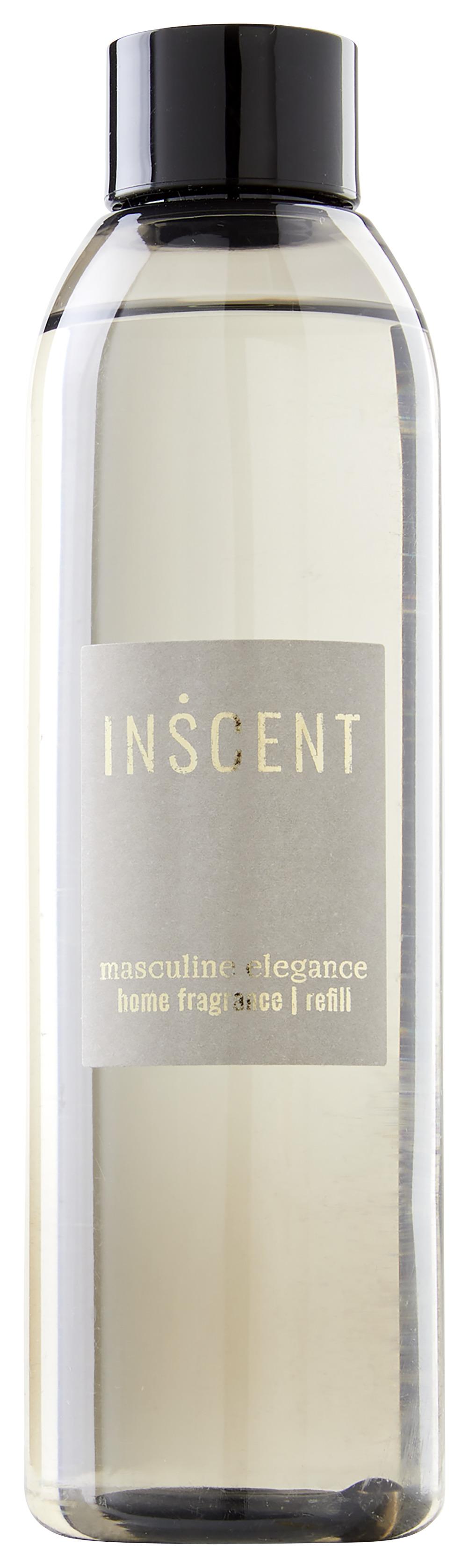 Náplň do pokojové vůne Masculine Elegance, 200ml - šedá/čiré, Design, plast (200ml) - Inscent