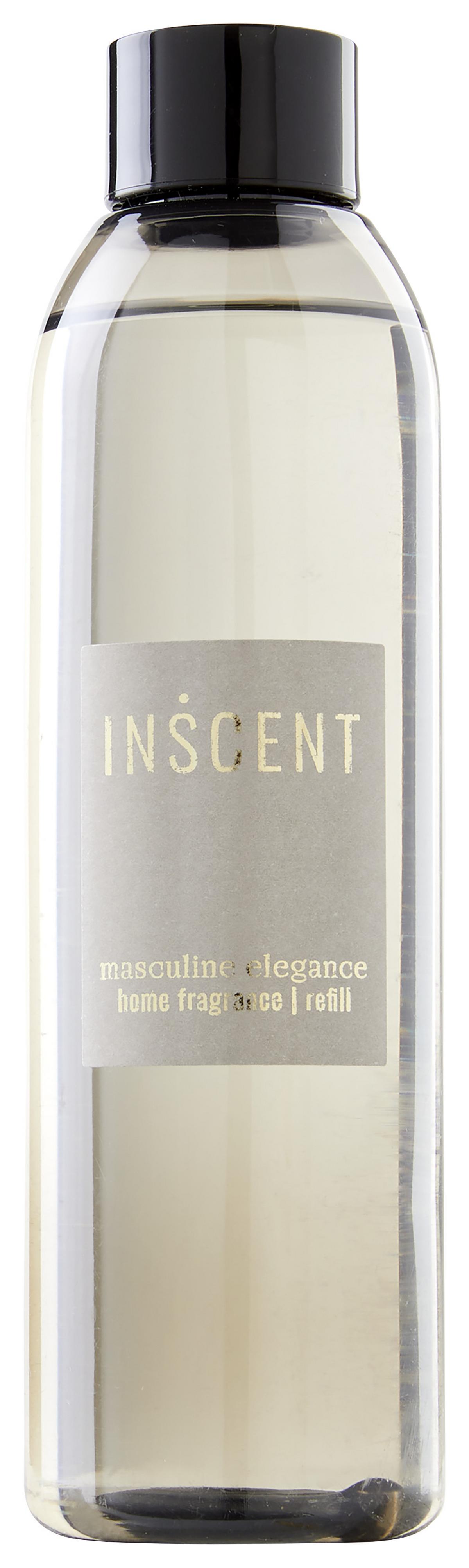 Náplň do pokojové vůne Masculine Elegance, 200ml - šedá/čiré, Design, plast (200ml) - Inscent