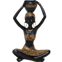 Skulptur Nala - Goldfarben/Schwarz, KONVENTIONELL, Kunststoff/Metall (16,5/9,5/26,5cm) - James Wood