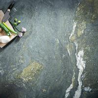 Naturstein Leather Look Naturstein Alpengrün - Dunkelgrün, MODERN, Stein - Strasser