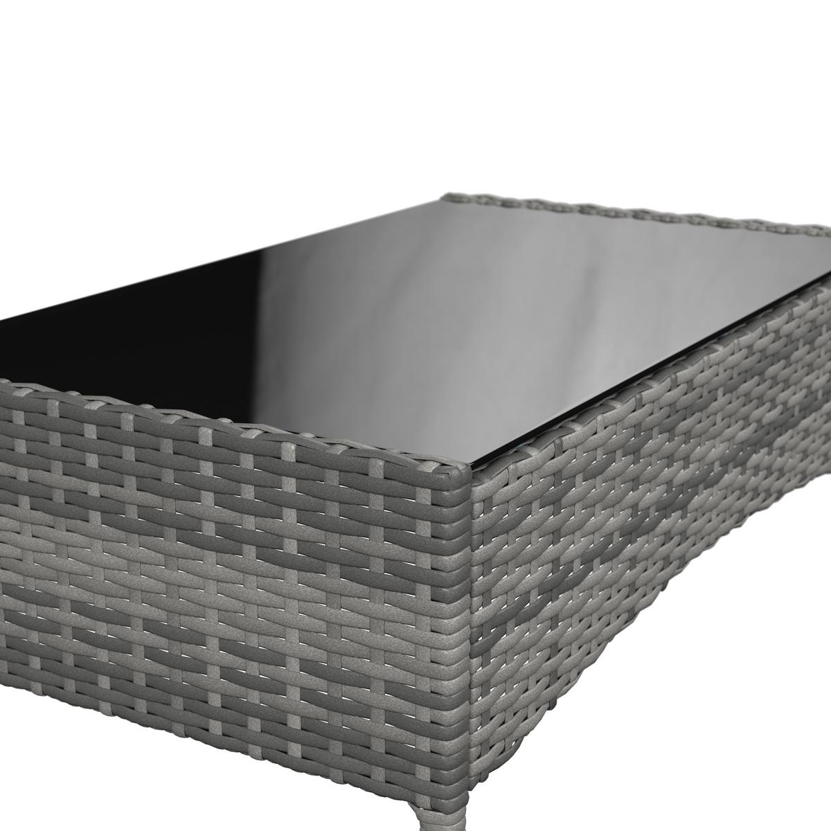 Loungegarnitur Cusco - Grau, MODERN, Kunststoff/Textil - Beldano