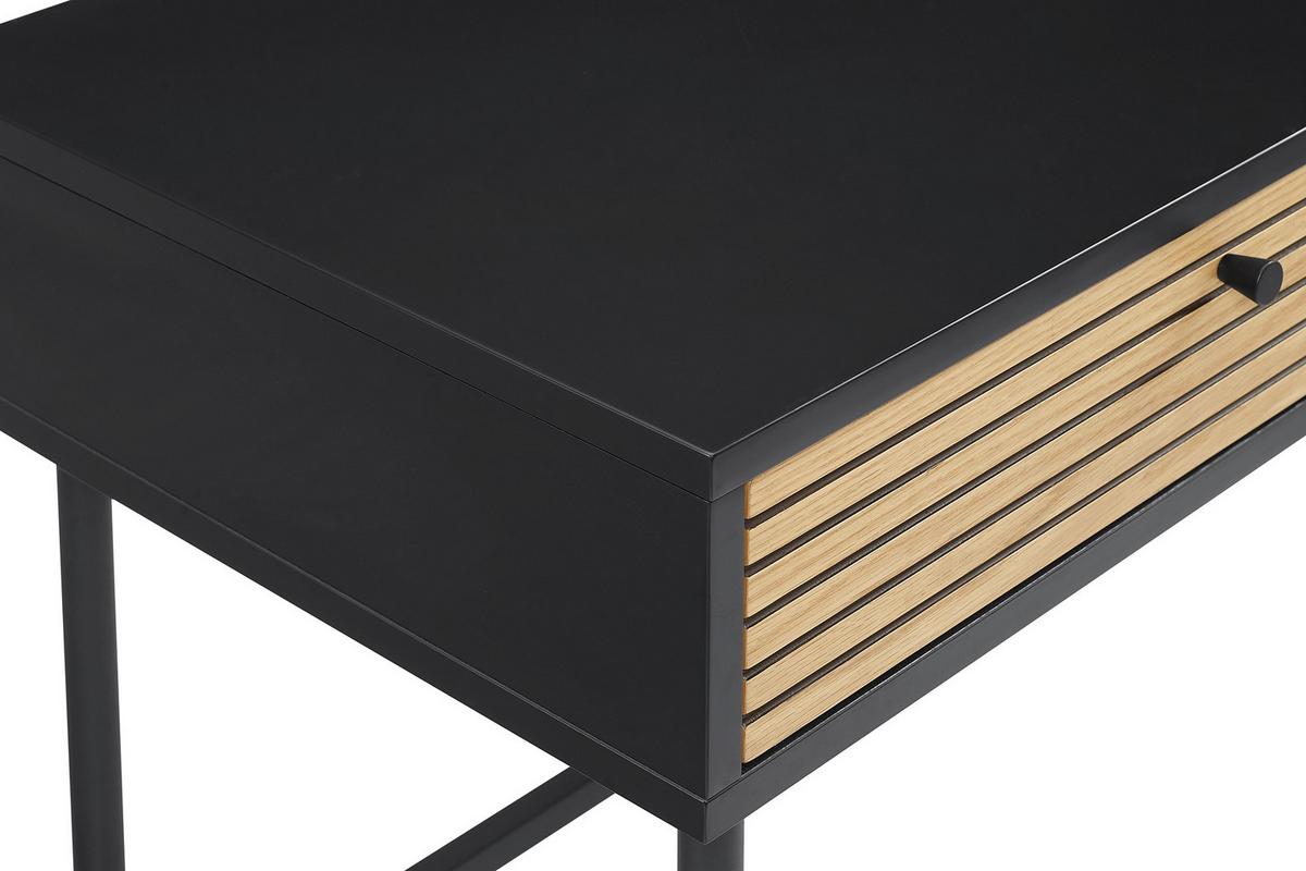 Schreibtisch Schwarz/Eichefarben L: 120cm - Eichefarben/Schwarz, Design, Holz/Holzwerkstoff (120/50/75cm) - Livetastic