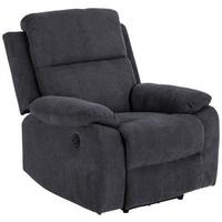 Relaxsessel Elektrisch Mora Polyester Dunkelgrau - Dunkelgrau/Schwarz, KONVENTIONELL, Textil (89,5/98/95cm) - MID.YOU
