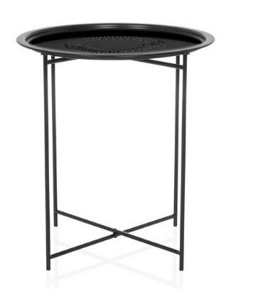 Beistelltisch Allrund Schwarz B: 46cm