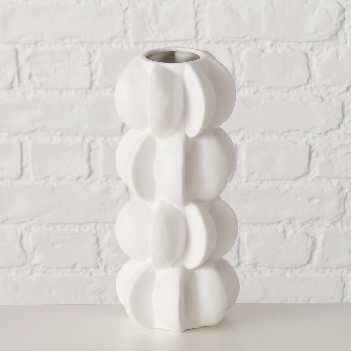 Váza MERITT I - bílá, Moderní, keramika (11,5/25,5cm) - Mömax