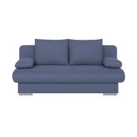 Rozkladacia pohovka BORA, modrá tkanina LUMOS - modrá/čierna, Design, kompozitné drevo/textil (193/85/86cm) - P & B