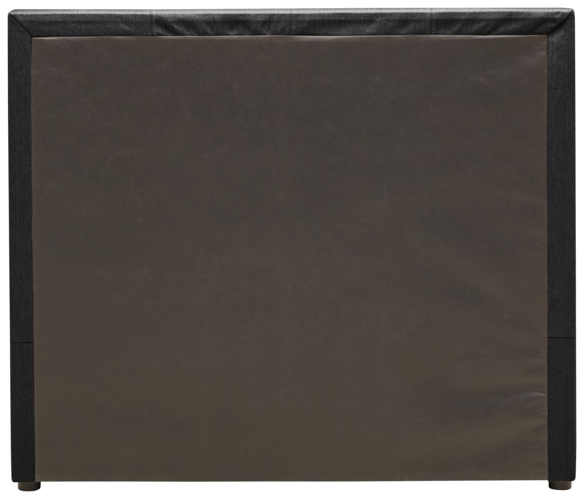 Boxbett Mit Topper 140x200 Carolina - Schwarz/Grau, KONVENTIONELL, Holz/Holzwerkstoff (140/200cm) - P & B