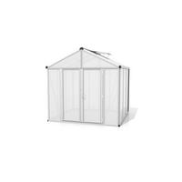 Gewächshausbausatz Zeus Comfort 6200 10mm Hkp Set - Alufarben, Basics, Kunststoff/Metall (242/250,4/242cm)