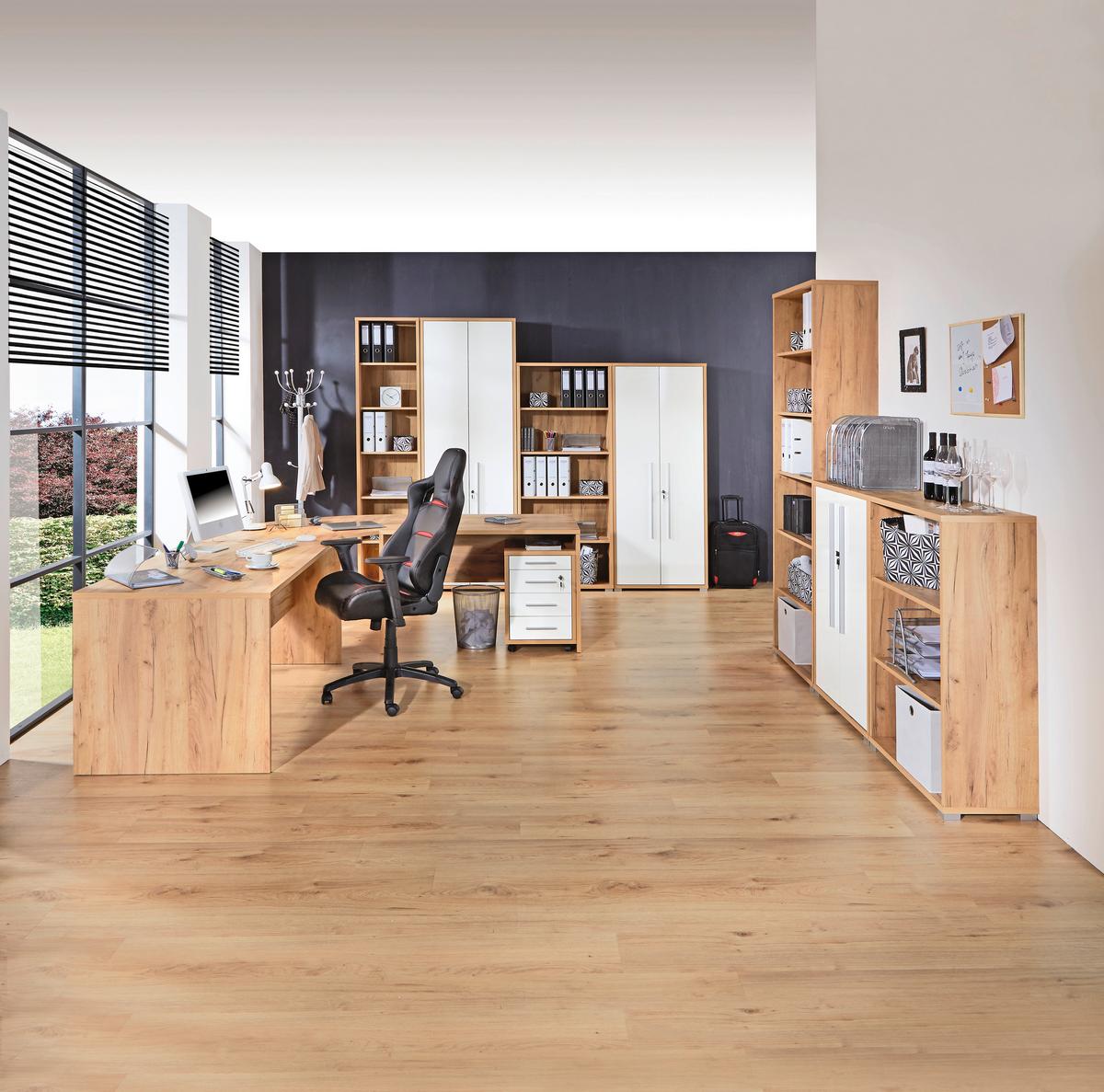 REGÁL NA ŠANÓNY PROFI - farba duba/chrómová, Modern, kompozitné drevo/plast (50/220/35cm) - Ondega