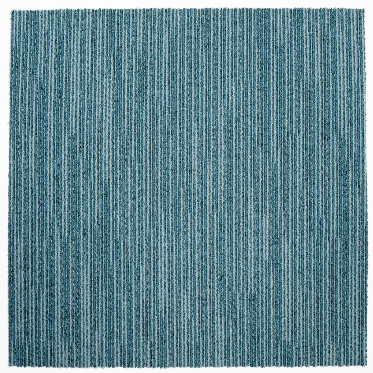 Teppichfliese Türkis Ambition 50x50 cm Florhöhe 3 mm - Türkis, Basics, Textil (50/50cm)