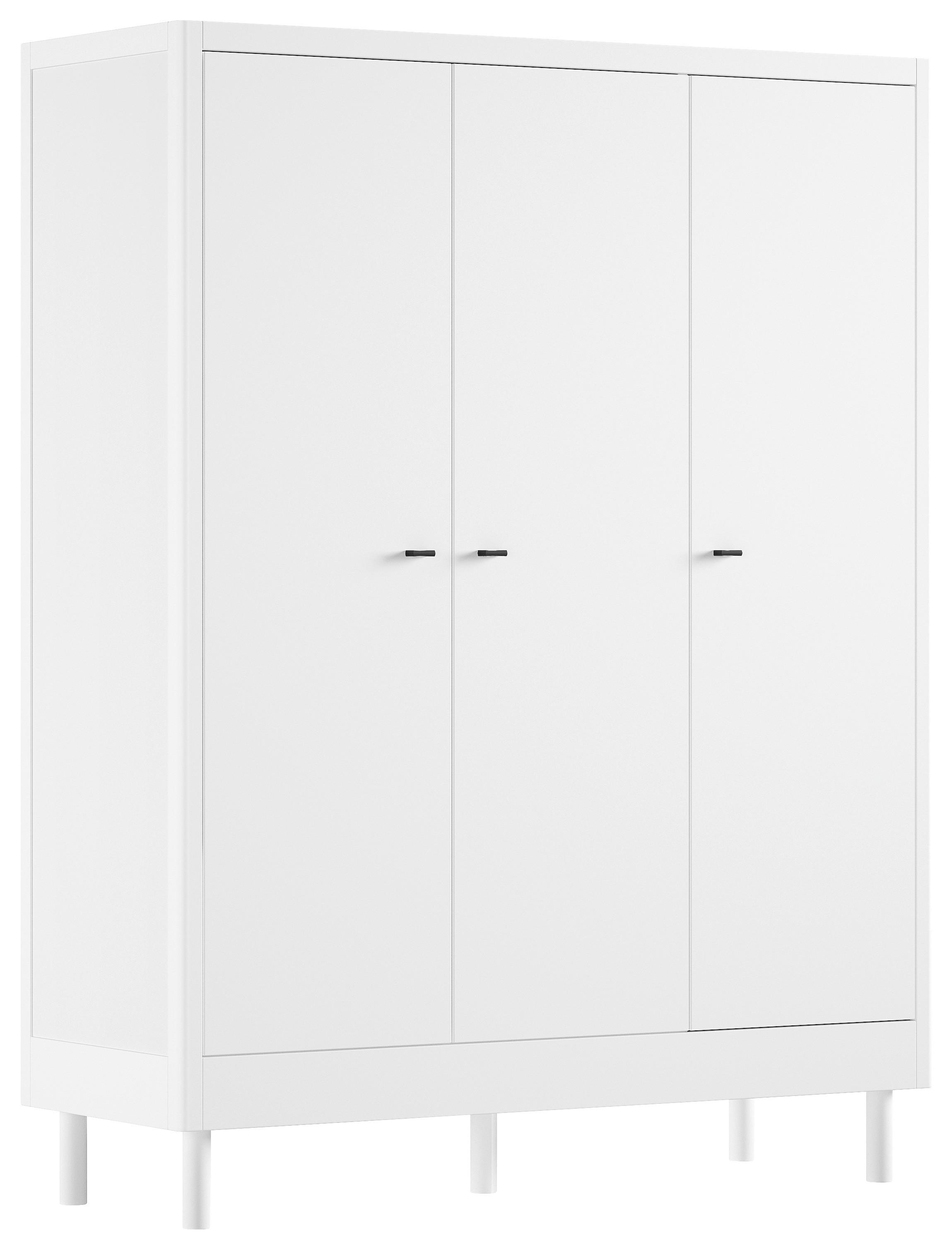 DREHTÜRENSCHRANK Forrest Weiß B: 145,8cm - Weiß, MODERN, Holz (145,8/190/55cm) - Vipack