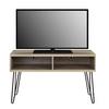 TV-Element Owen Eichefarben B: 107 cm - Eichefarben/Schwarz, Design, Holzwerkstoff/Metall (107/63/50cm) - MID.YOU