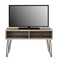 TV-Element Owen Eichefarben B: 107 cm - Eichefarben/Schwarz, Design, Holzwerkstoff/Metall (107/63/50cm) - MID.YOU
