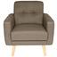 SESSEL MERCURY - Beige/Naturfarben, MODERN, Holz/Holzwerkstoff (81/88/81cm) - Ombra