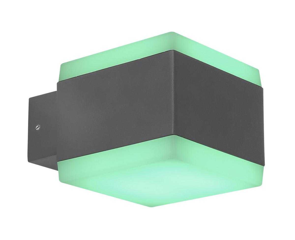 Led Außenleuchte Slice 15 Watt Kunststoff, Wandmontage - Basics, Kunststoff/Metall (11/9cm) - Globo