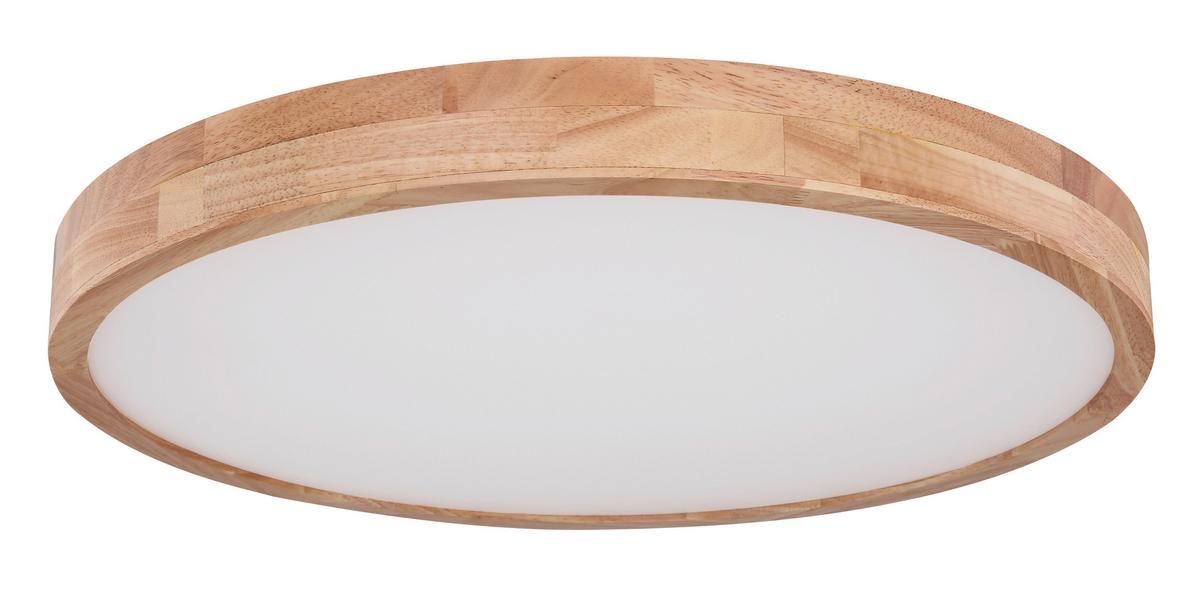 LED-Deckenleuchte Rainer Ø 60 cm mit Fernbedienung - Beige/Weiß, Basics, Kunststoff/Metall (60/10,5cm) - Globo