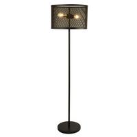 Stehleuchte Eu2832-2bk - Schwarz, Design, Kunststoff/Metall (40/40/145cm)