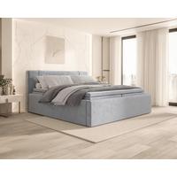 Boxbett Zako 2 Grau LF: 180x200cm - Grau, MODERN, Textil (180/200cm) - MID.YOU