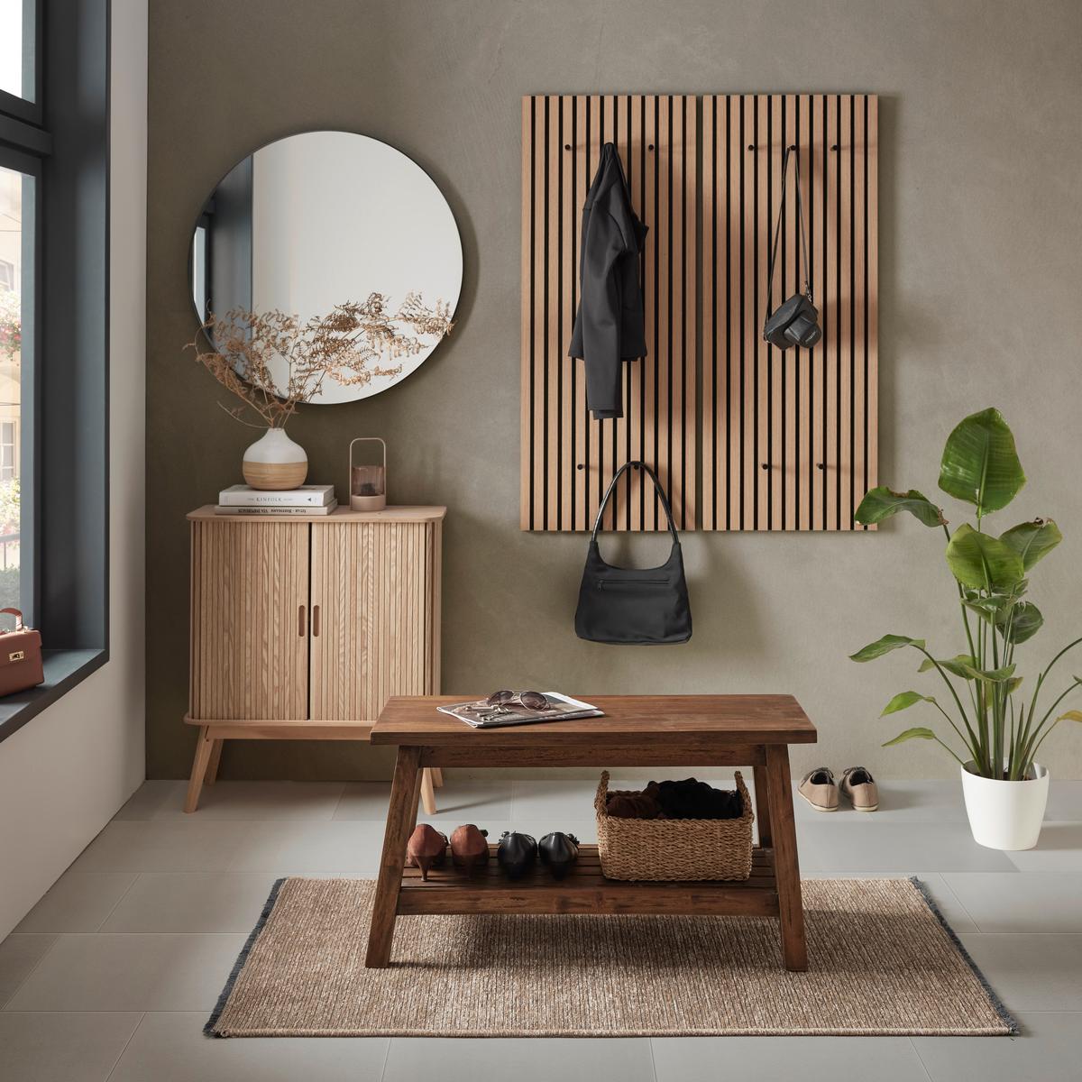 Viacúčelová lavica FIDUS -TREND- - prírodná farba, Lifestyle, drevo (90/48/35cm) - Premium Living