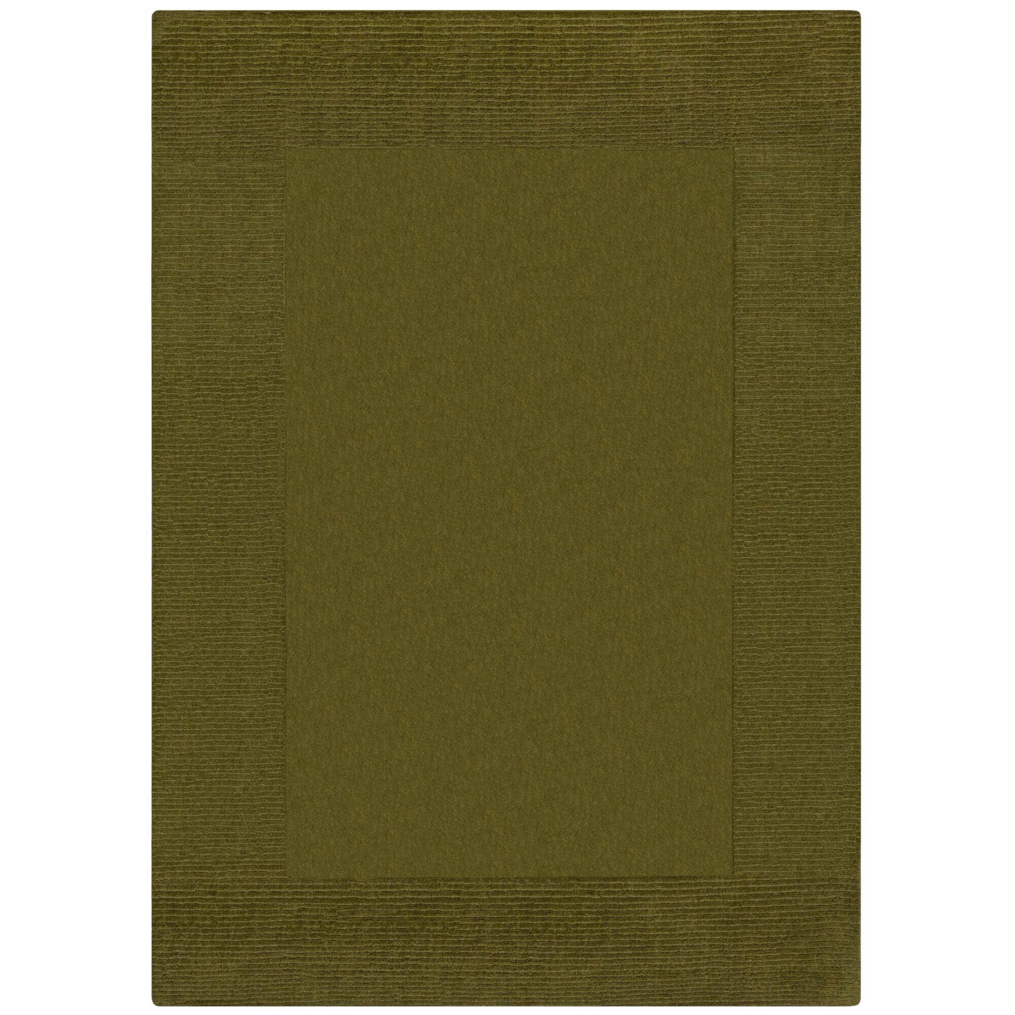 Handwebteppich 503119374995 - Olivgrün, Basics, Textil (120/170cm)