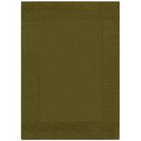 Handwebteppich Woll Bordüre Grün 200x290 - Olivgrün, Basics, Textil (200/290cm)