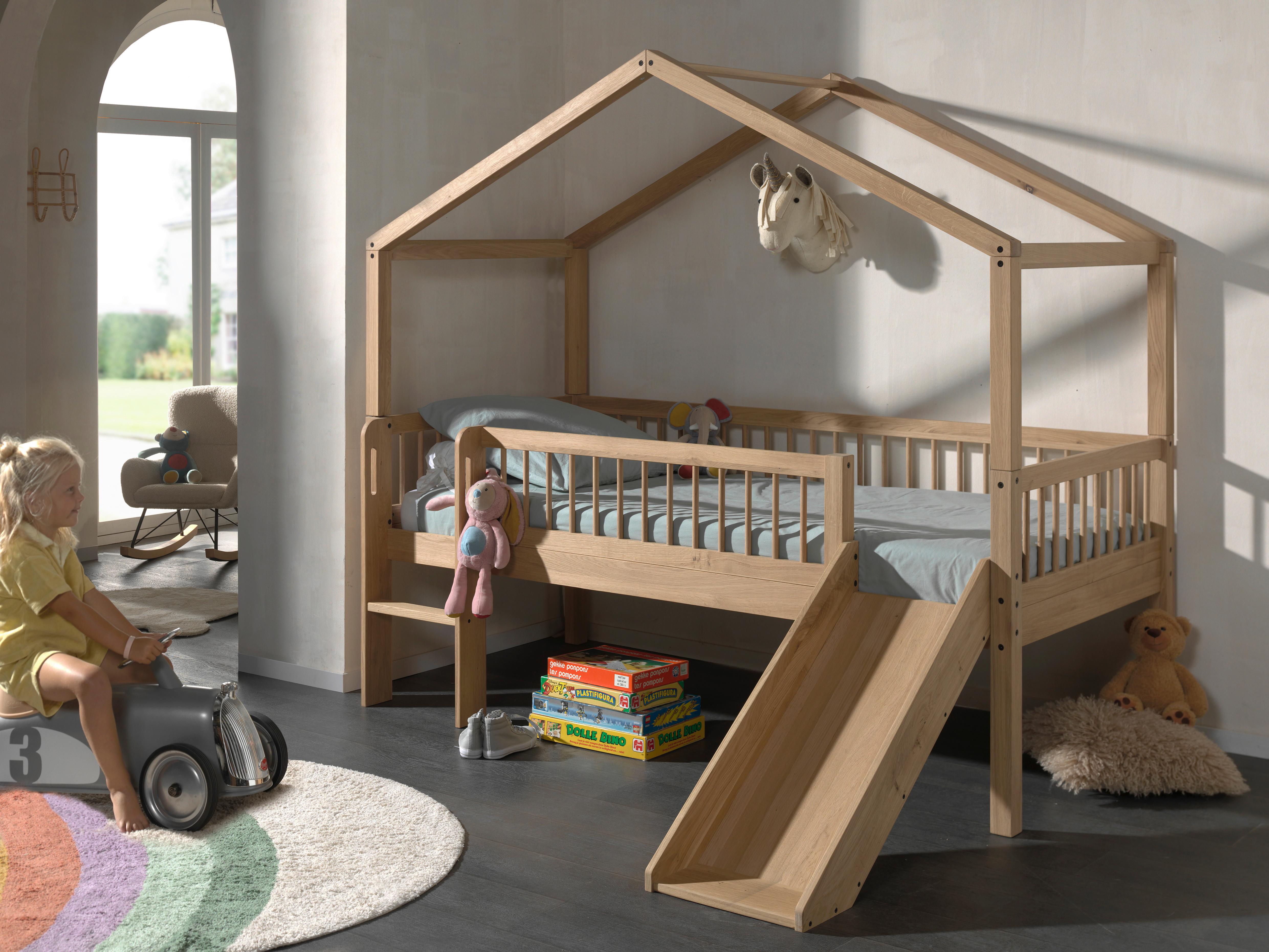 Hausbett Forrest Eichefarben 90x200cm - Eichefarben/Naturfarben, MODERN, Holz (90/200cm) - Vipack