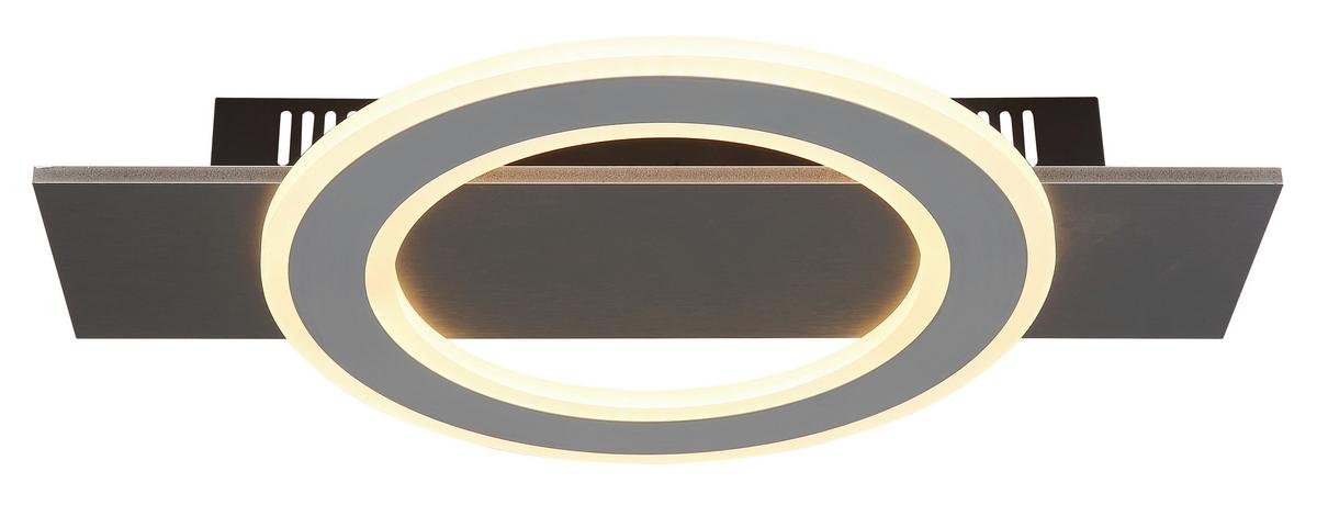 Led-deckenleuchte 48034-18 Jayden - Anthrazit/Opal, Design, Kunststoff/Metall (44/29/5,5cm) - Globo