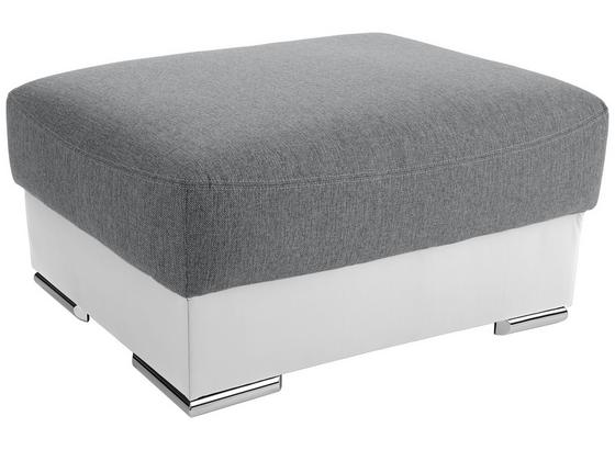 Hocker Cuba - Chromfarben/Hellgrau, MODERN, Textil (100/45/65cm) - Luca Bessoni Hocker Cuba - Chromfarben/Hellgrau, MODERN, Textil (100/45/65cm) - Luca Bessoni