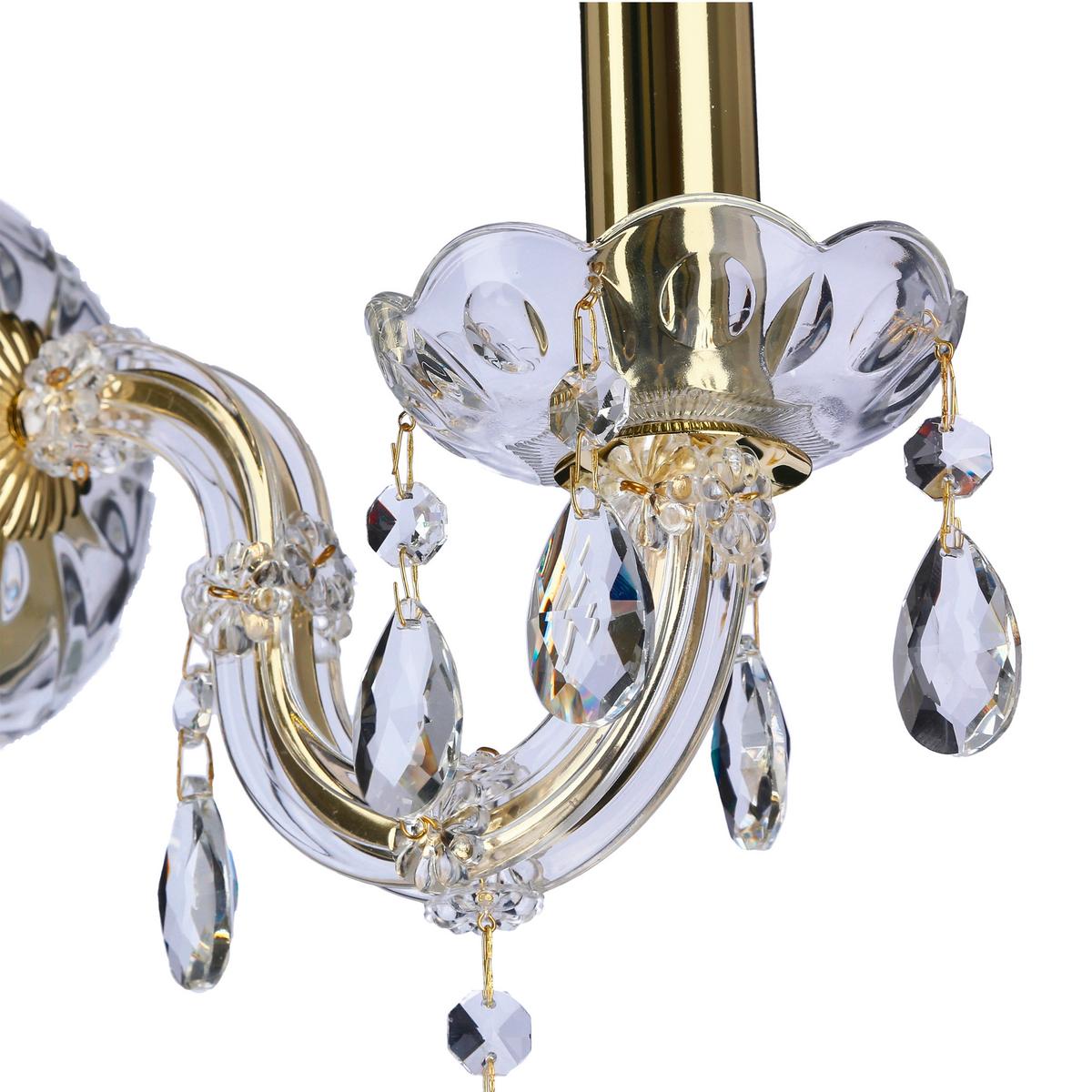Wandleuchte 21-95742 Maria Teresa - Goldfarben, KONVENTIONELL, Metall (12/26/24cm)