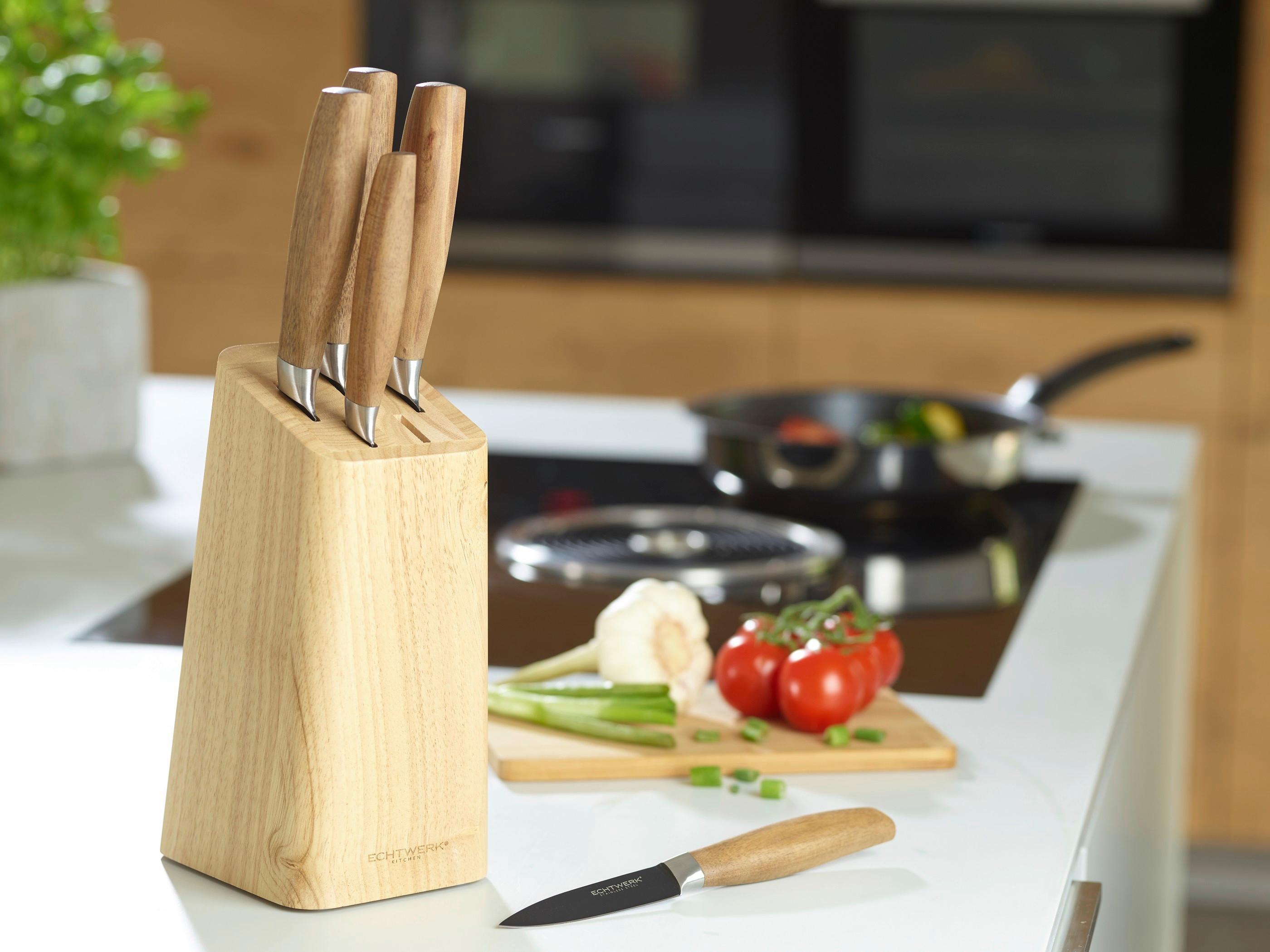 Messerblock Carmo - Akaziefarben, Basics, Holz (22,7cm) - Echtwerk